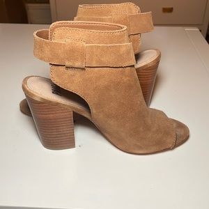 Paige open toed booties